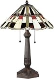 Minsk Antique Brown Tiffany Table Lamp