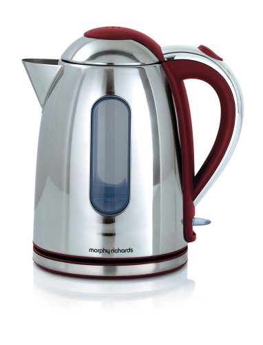 Morphy Richards Splash of Colour Q Element Kettle Burgandy