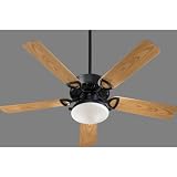 Quorum 143525-959 Transitional Matte Black Patio Fan