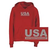 SWEATSHIRT WOMAN RED " USA GASTROENTEROLOGIST " XX-Large