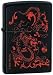 Zippo Red Dragon Black Matte Lighter, 6251