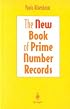 The New Book of Prime Number Records