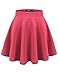 Thanth Womens Versatile Stretchy Pleated Flare Short Skater Skirt
