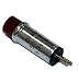 Dialco #507-3907-1431-600 6.3 Volt 40mA Red Short Cylindrical Lens Cartridge Lamp