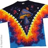 LIGHT FANTASY T-Shirt - Space Shrooms (Tie-Dye), L