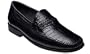 Florsheim Men's Addison Loafers,Cognac Genuine Gator w/ Milled Leather,10 D