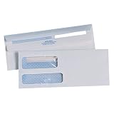 Quality Park 24539 Quality Park Double Window Redi-Seal Envelopes, #8-5/8, 24lb, White, 500/Box