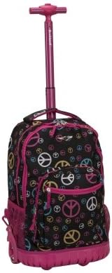 FOX LUGGAGE R02-PEACE 19 in. ROLLING BACKPACK - PEACE