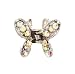 Apparel : Hair Clip - H60 - Small Butterfly set with Swarovski (tm) Crystal Stones ~ Clear AB Iridescent (ap)