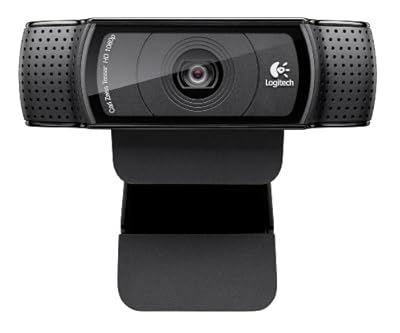 Logitech HD Pro Webcam C920, 1080p Widescreen Video Calling and Recording (960-000764)
