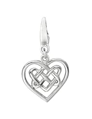 Sterling Silver CELTIC KNOT HEART Charm