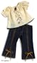 Chic Doll Outfit with Jeans and Blouse Fits 18" American Girl Dolls