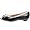 Arturo Chiang Women's Blige Casual Peep Toe Flat,Black/White,6.5 M