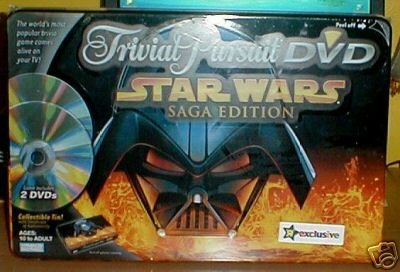 Toys R Us Exclusive Star Wars Saga Edition Trivial Pursuit DVD in Collectible Tin