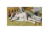 After the Bath Art Giclee Poster Print by Edgar Degas, 14x10