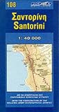 Map of Santorini (Maps of Greek Islands)