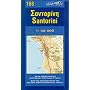 Map of Santorini (Maps of Greek Islands)