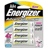 Energizer Advanced Lithium AA Battery 4 Pack