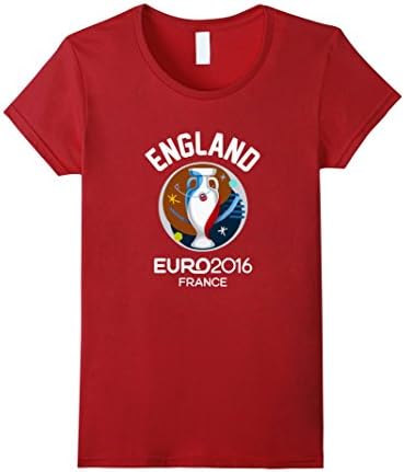 Women's EURO 2016 England t-shirt Medium Cranberry