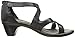 Naot Women's Myth Wedge Sandal, Brushed Black Leather, 39 EU/7.5-8 M US