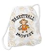Maisy Monkey Drawstring Bag Basketball Orange