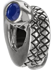Authentic Chamilia Blue CZ Snake Charm - Retired