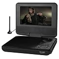 Odys Curio Tragbarer DVD-Player mit 17,8 cm (7 Zoll) drehbarem Bildschirm (DVB-T, USB 2.0) schwarz