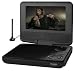 Odys Curio Tragbarer DVD-Player mit 17,8 cm (7 Zoll) drehbarem Bildschirm (DVB-T, USB 2.0) schwarz