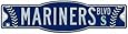 MLB Seattle Mariners Styrene Sign, 4.5 x 17-Inch