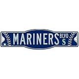 MLB Seattle Mariners Styrene Sign, 4.5 x 17-Inch