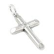 Plain Silver Tubecross Pendant Plain Silver Tubecross Pendant