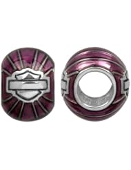 Harley-Davidson® MOD® Clear Purple Enamel Ride Bead HDD0046