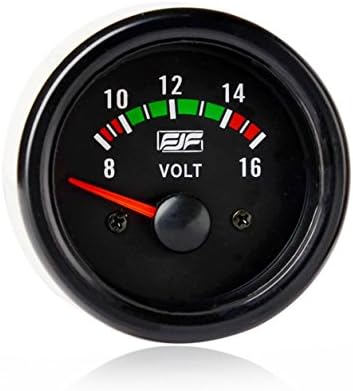 Universal 2" 52mm Black Tinted 8-16V Volt Car Smoke Gauges Meters Voltages