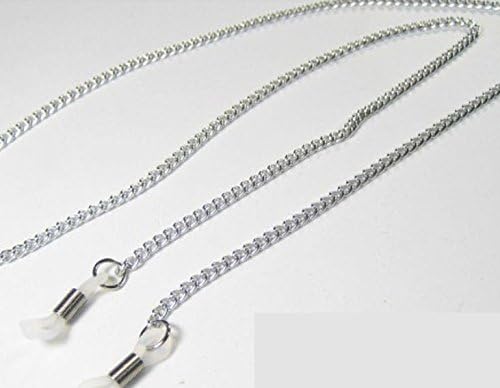 Simple Super Light Aluminium Alloy Metal Eyeglass Holder, Never Rust Environmental Glasses Chains (Silver)