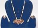 Wedding Gift Meenakari Necklace Set and Earring in Multi Beads-3pc Set(Brand New)