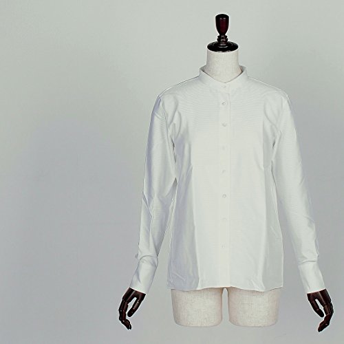 BAGUTTA バグッタ レディース コットン スタンドカラーシャツ GEMMA 05624 801 （ホワイト）