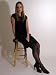 Silk Pencil Skirt by Royal Silk - Black - 33-34 Large