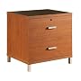 South Shore Furniture, U@Work Collection, Lateral File, Autumn Cherry and Solid Black
