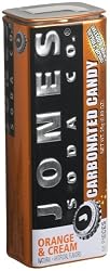 Jones Soda Candy Orange & Cream Carbonated Candy, 0.89-Ounce Tins (Pack of 12)