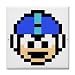 Face Towel (Wash Cloth) of Vintage Retro Megaman (Mega Man) Mask Sprite Graphic