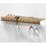 Wood Stemware Holder in Natural Finish