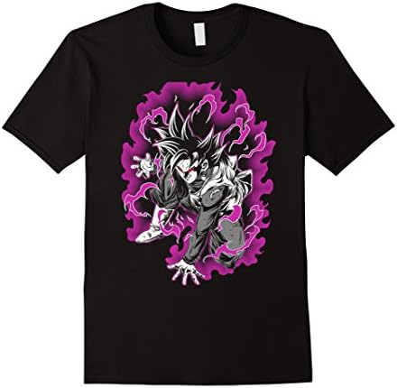 Men's Super sai-yan rose T Shirt Large Black