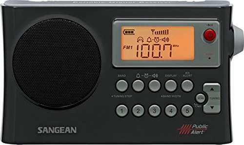 Sangean pr-d4w am/fm weather alert portable radio with …