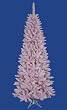 6.5' Flocked Cupcake Pink Artificial Spruce Slim Christmas Tree - Unlit