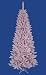 6.5' Flocked Cupcake Pink Artificial Spruce Slim Christmas Tree - Unlit