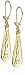 9ct Yellow Gold AME88855 Ladies Bomb Drop Earrings