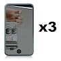 3-Pack Premium Reusable LCD Mirror Screen Protector with Lint Cleaning Cloth for Apple iPod Touch 2nd Gen 8GB 16GB 32GB