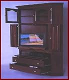 2 PC Corner Entertainment Center-Maple (Natural Finish)