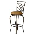 Glendale All-Metal Counter Stool- Brown Rust/ Buckskin