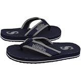 MLB Seattle Mariners Navy Blue Contoured Flip Flops (X-Large) Amazon.com